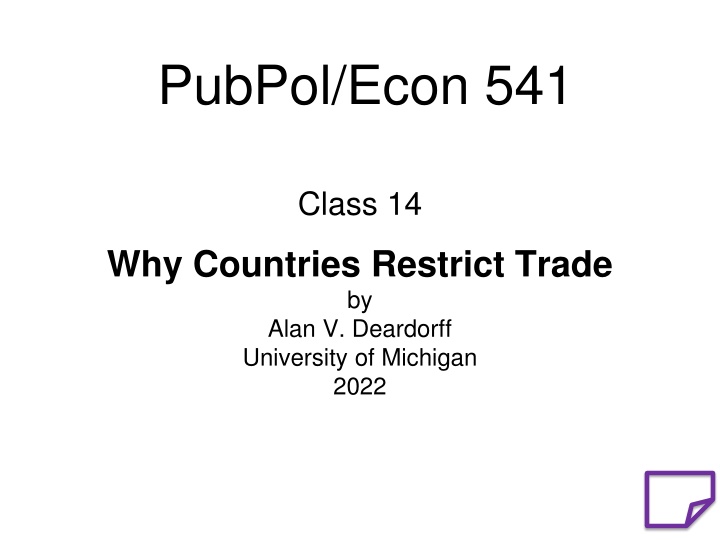 pubpol econ 541