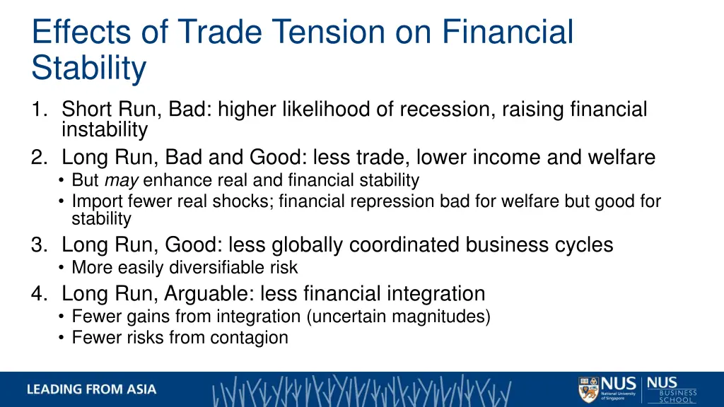 effects of trade tension on financial stability