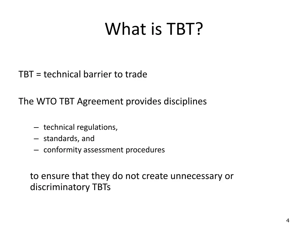 what is tbt