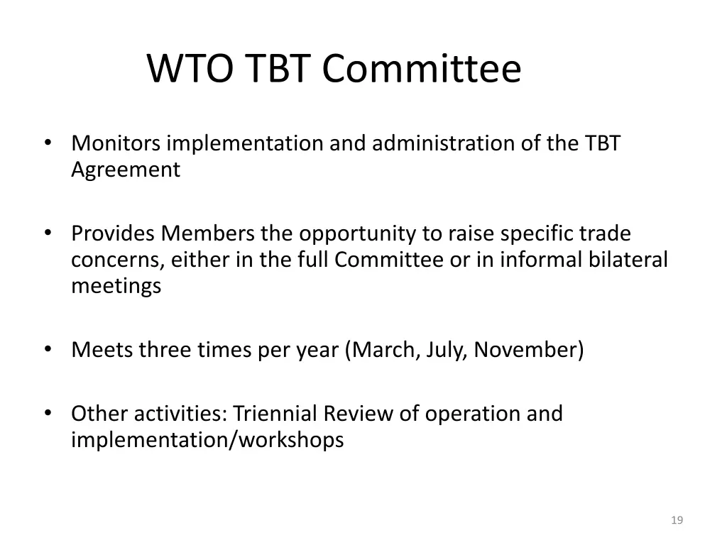 wto tbt committee 1