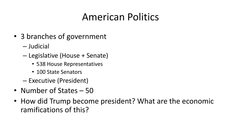 american politics