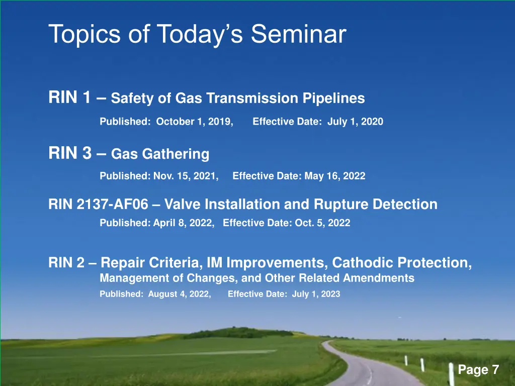 topics of today s seminar