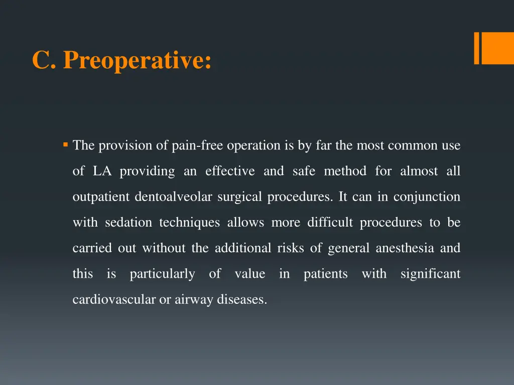 c preoperative