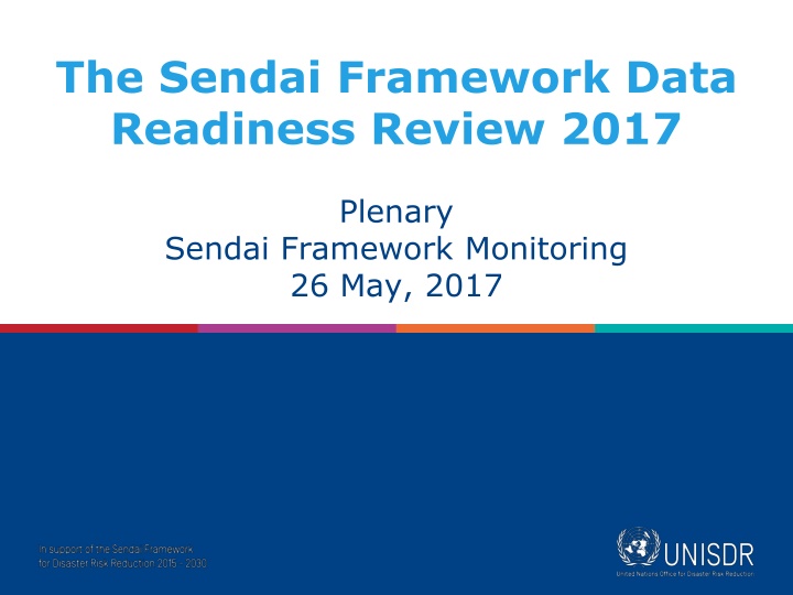 the sendai framework data readiness review 2017