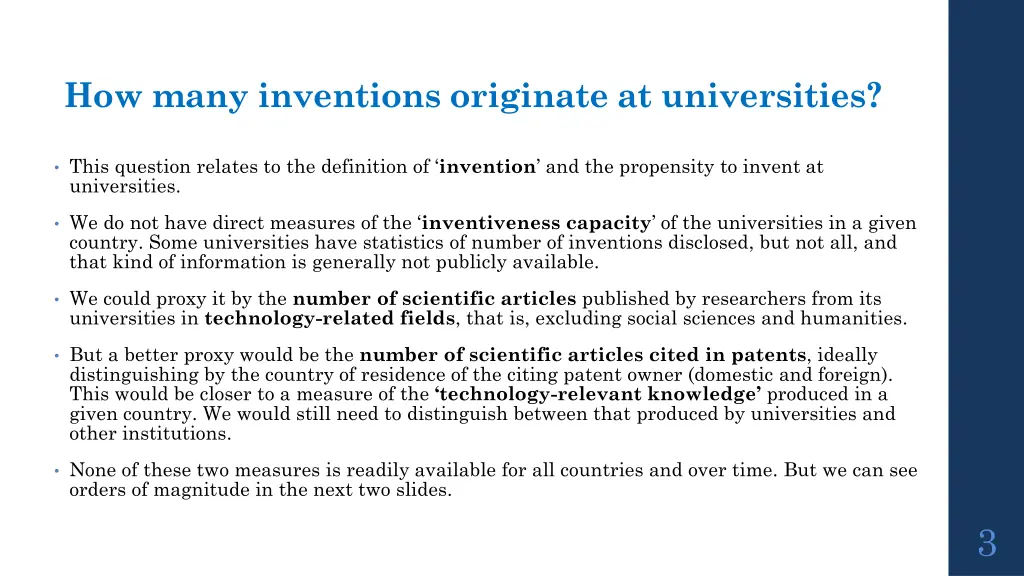 how many inventions originate at universities