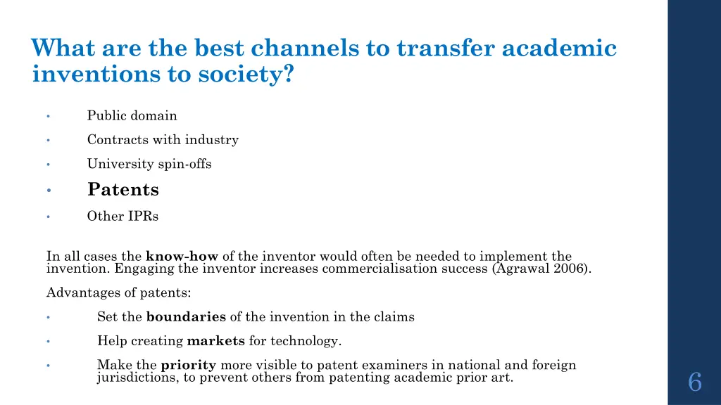 what are the best channels to transfer academic