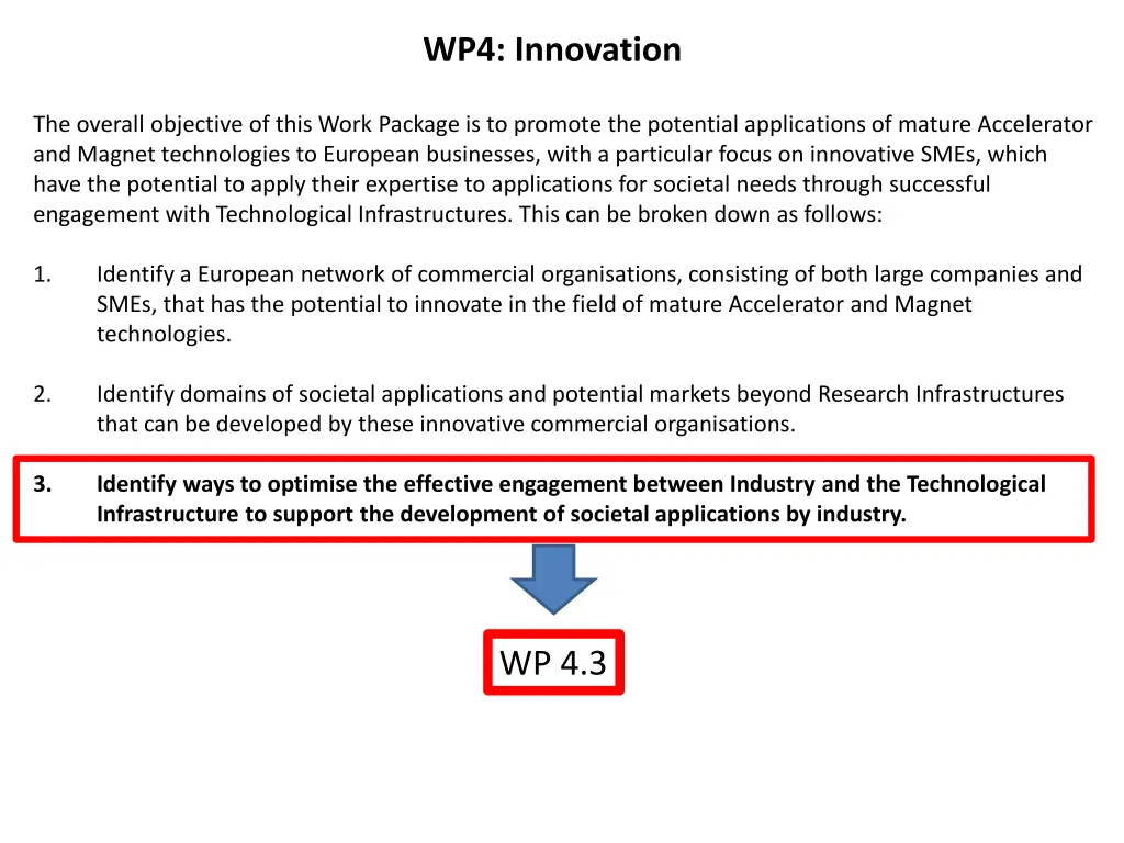wp4 innovation