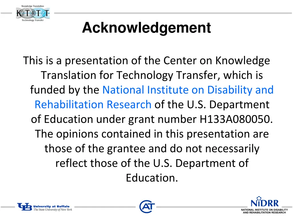 acknowledgement