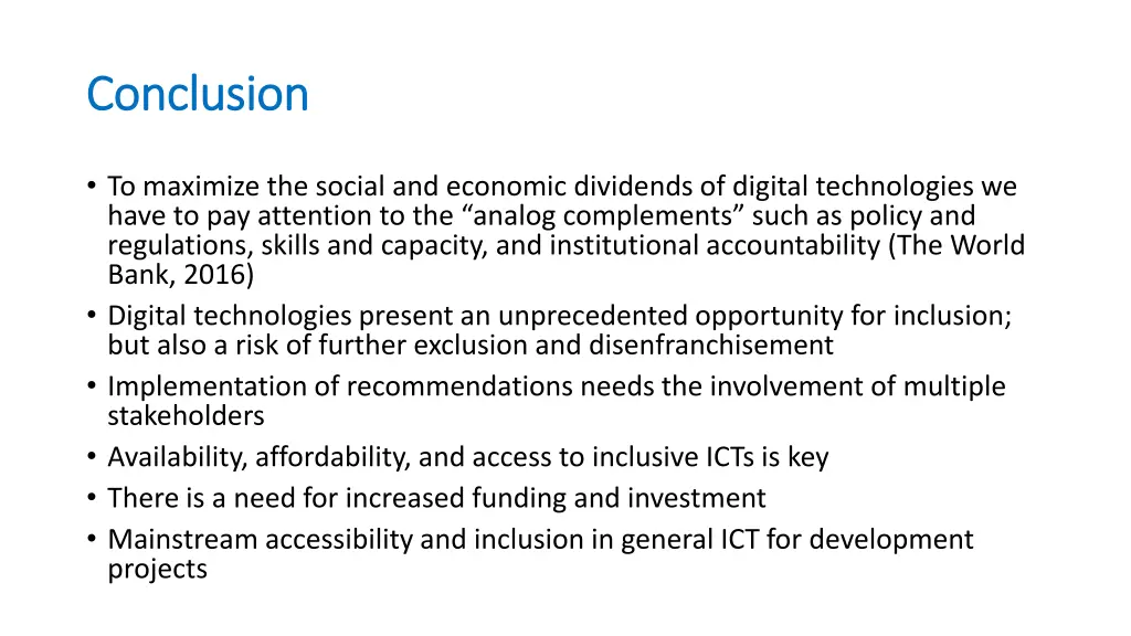 conclusion conclusion