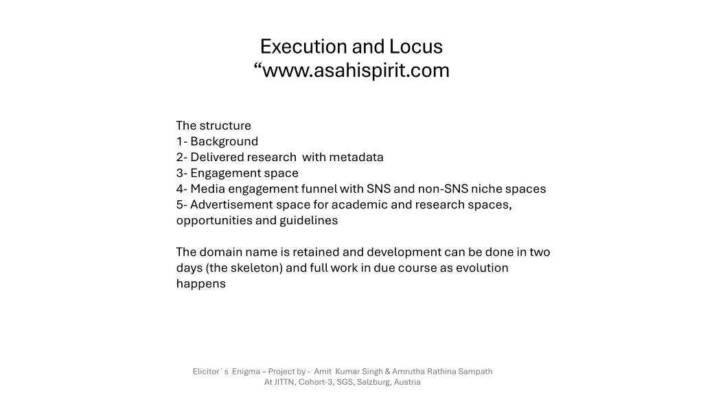 execution and locus www asahispirit com