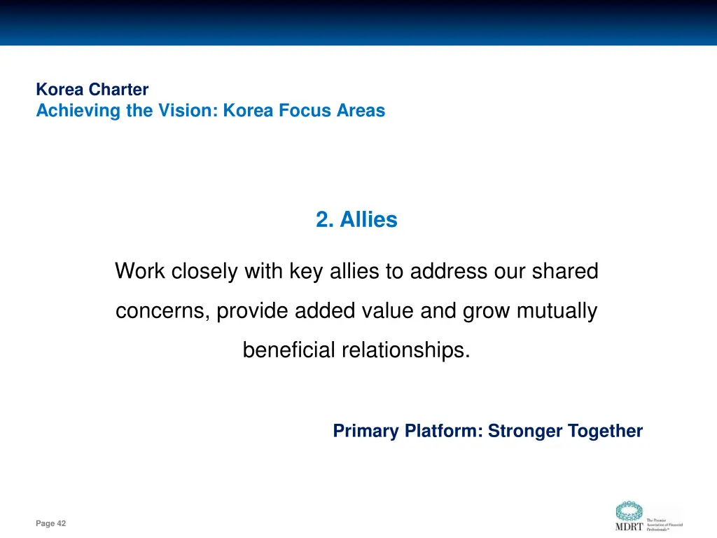 korea charter achieving the vision korea focus 1