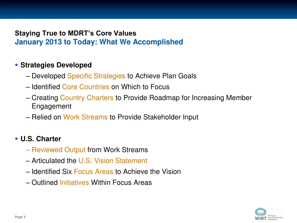 staying true to mdrt s core values january 2013 1