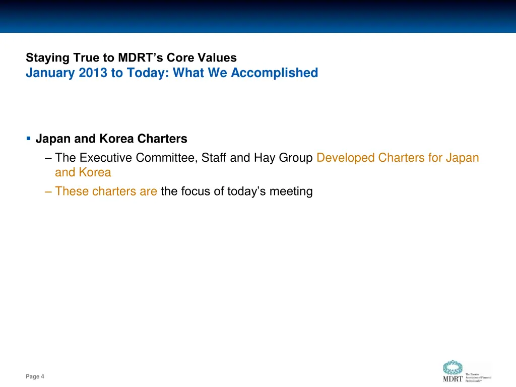 staying true to mdrt s core values january 2013 2