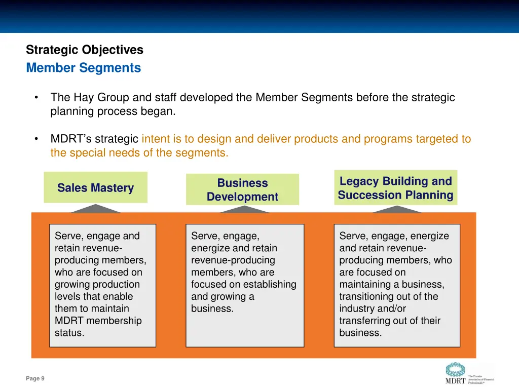 strategic objectives