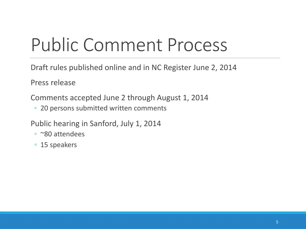 public comment process