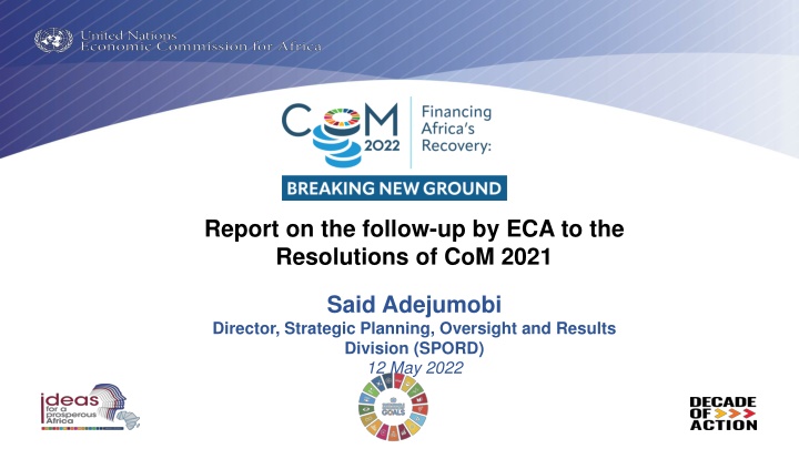 report on the follow up by eca to the resolutions