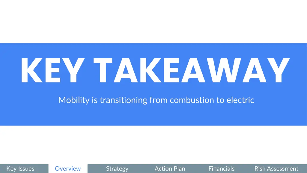 key takeaway mobility is transitioning from