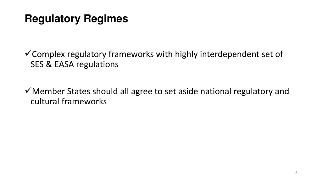 regulatory regimes