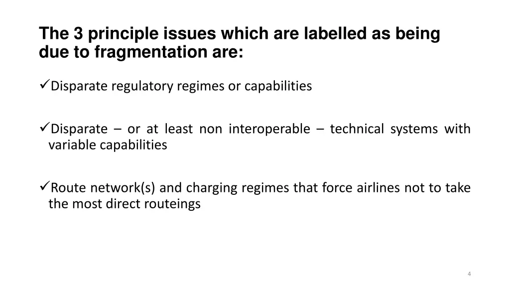 the 3 principle issues which are labelled
