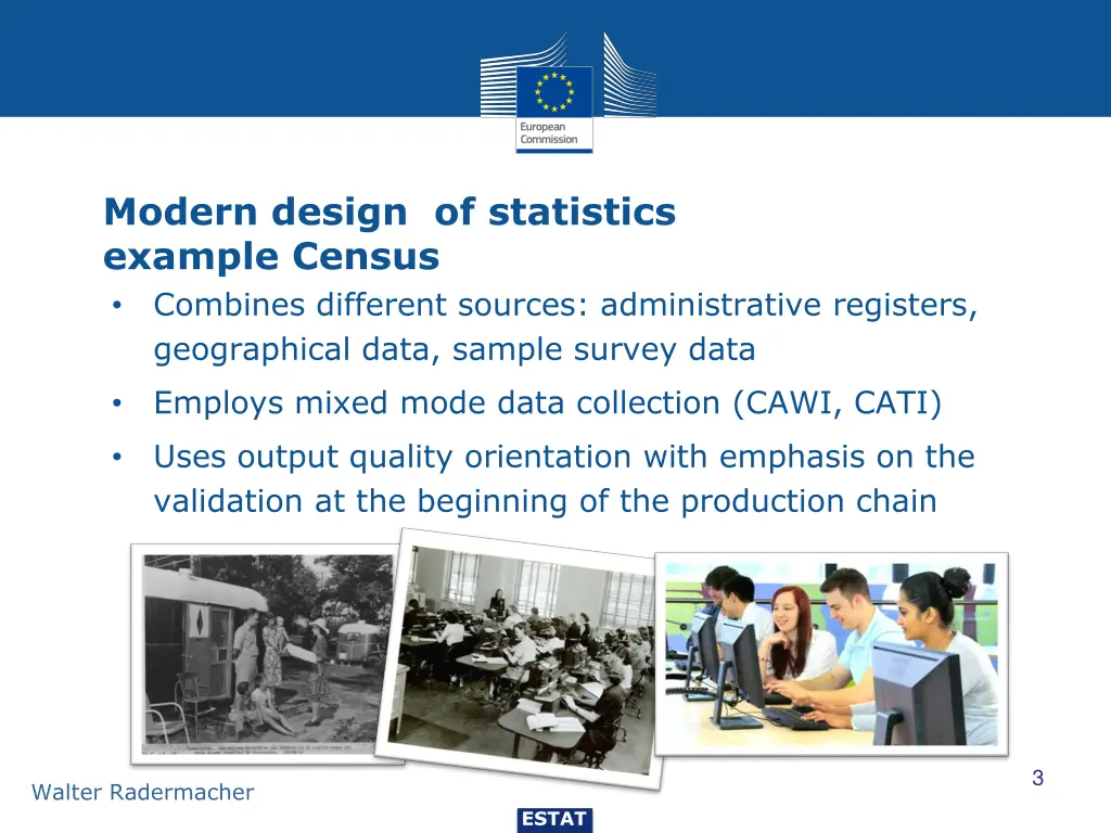 modern design of statistics example census