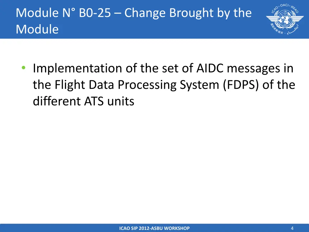 module n b0 25 change brought by the module