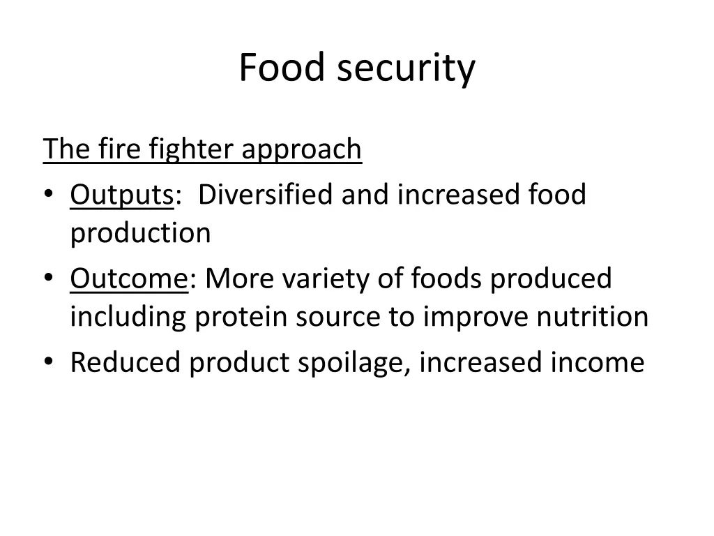 food security 10
