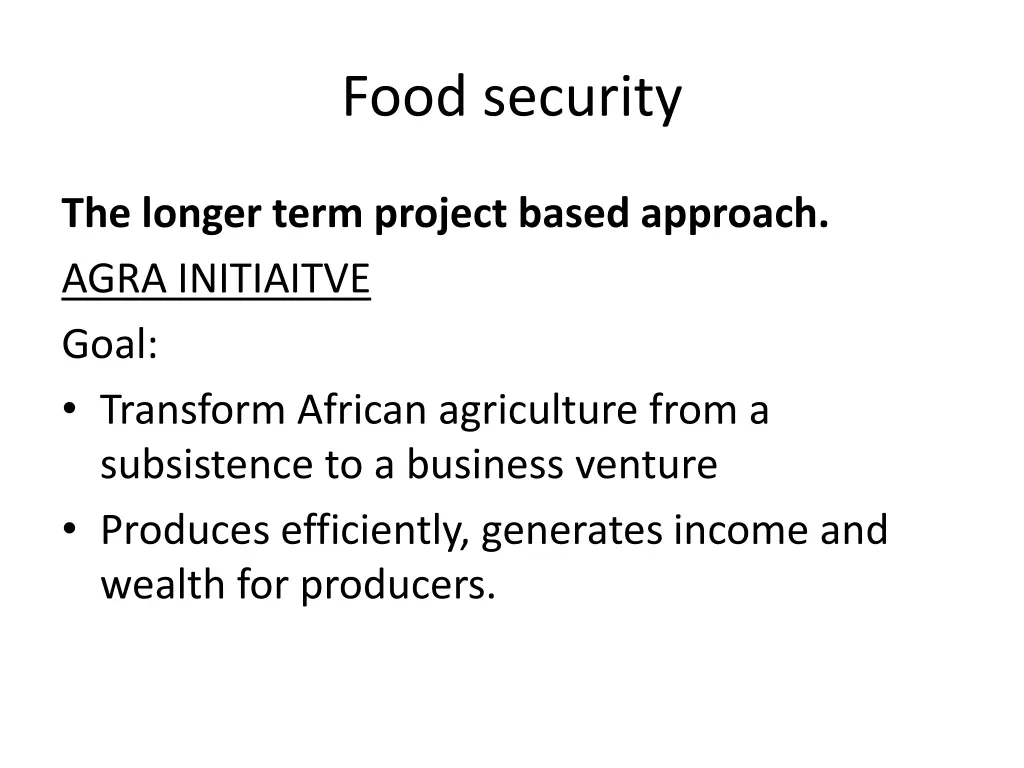 food security 13