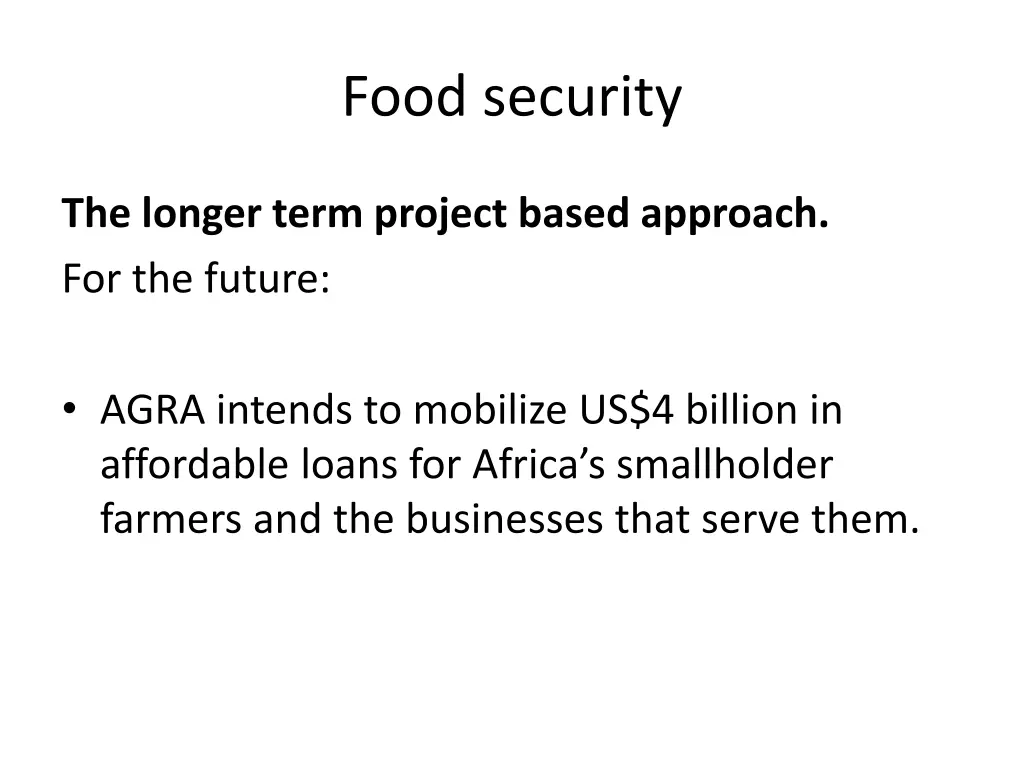 food security 18