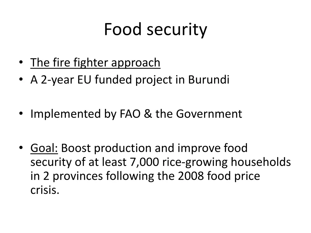 food security 6