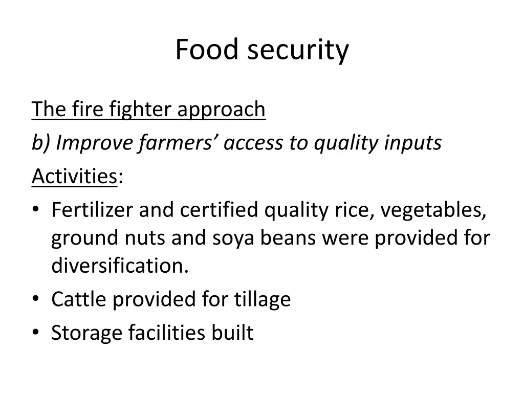 food security 9
