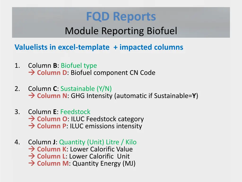 fqd reports module reporting biofuel 2