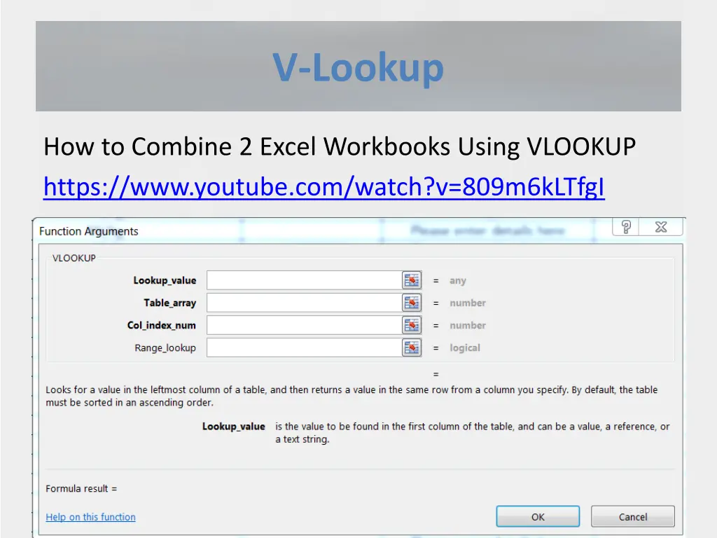 v lookup