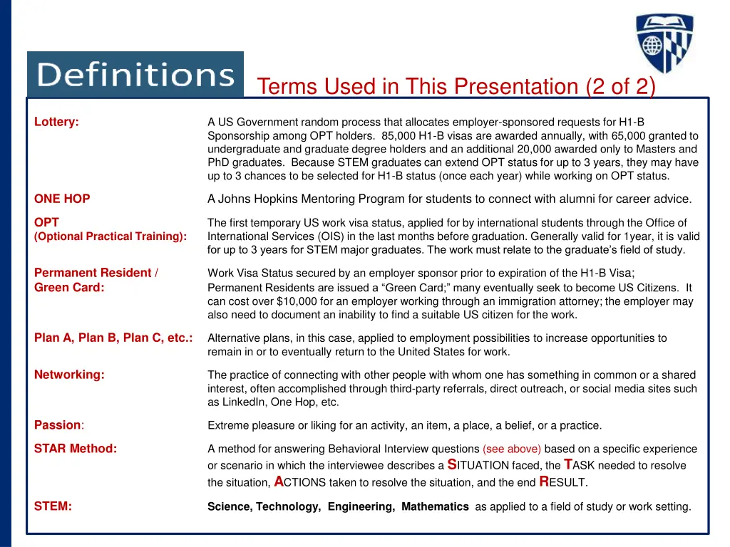 terms used in this presentation 2 of 2