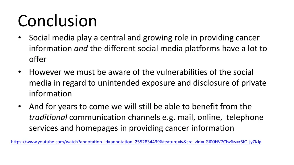 conclusion social media play a central