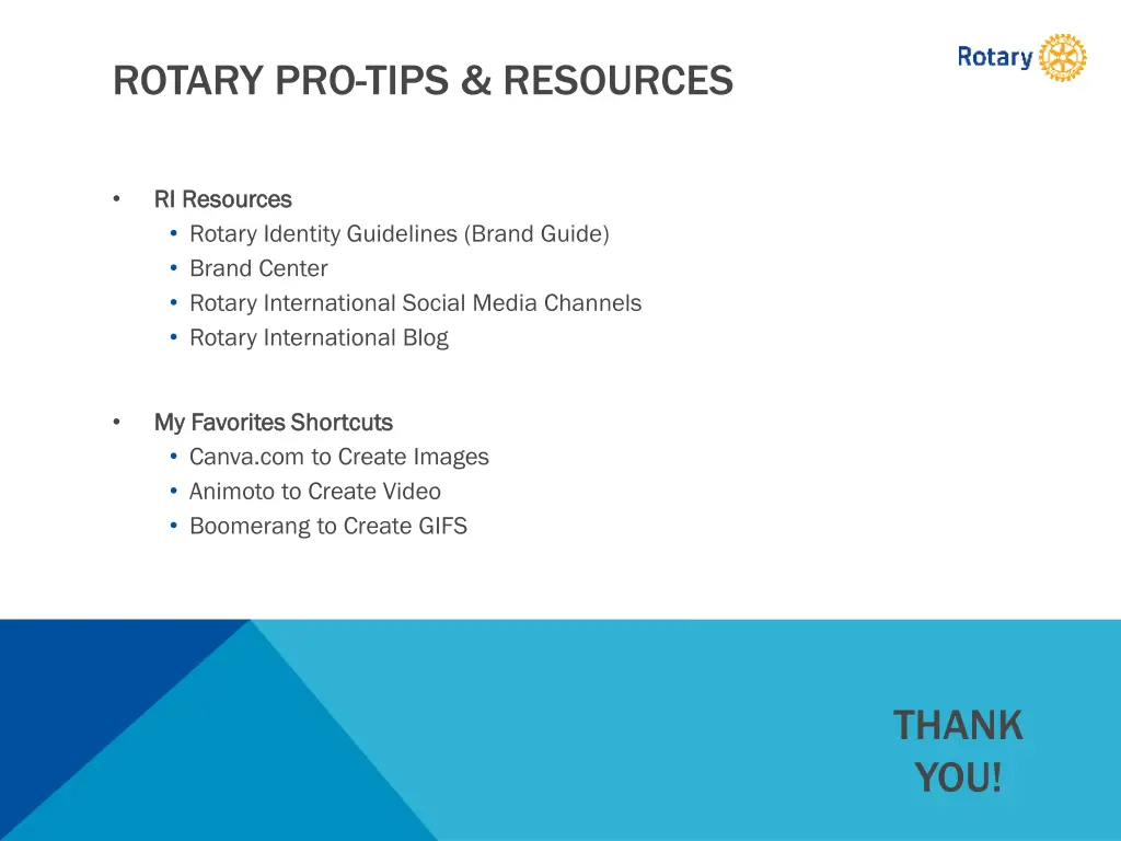 rotary pro tips resources