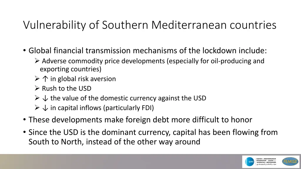 vulnerability of southern mediterranean countries