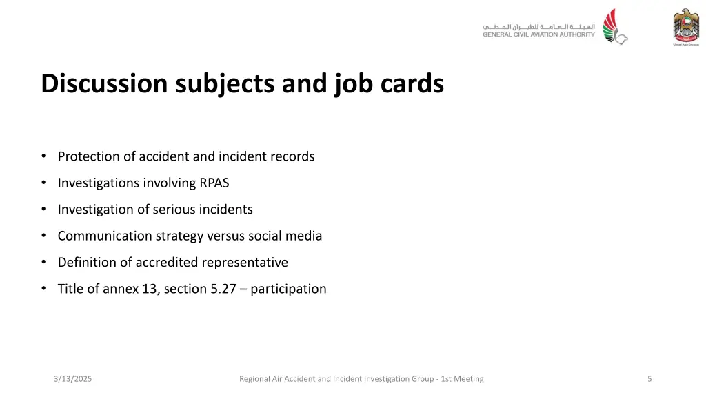 discussion subjects and job cards 2