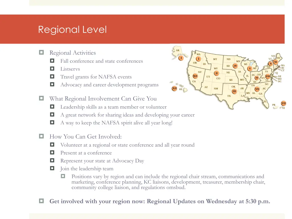 regional level