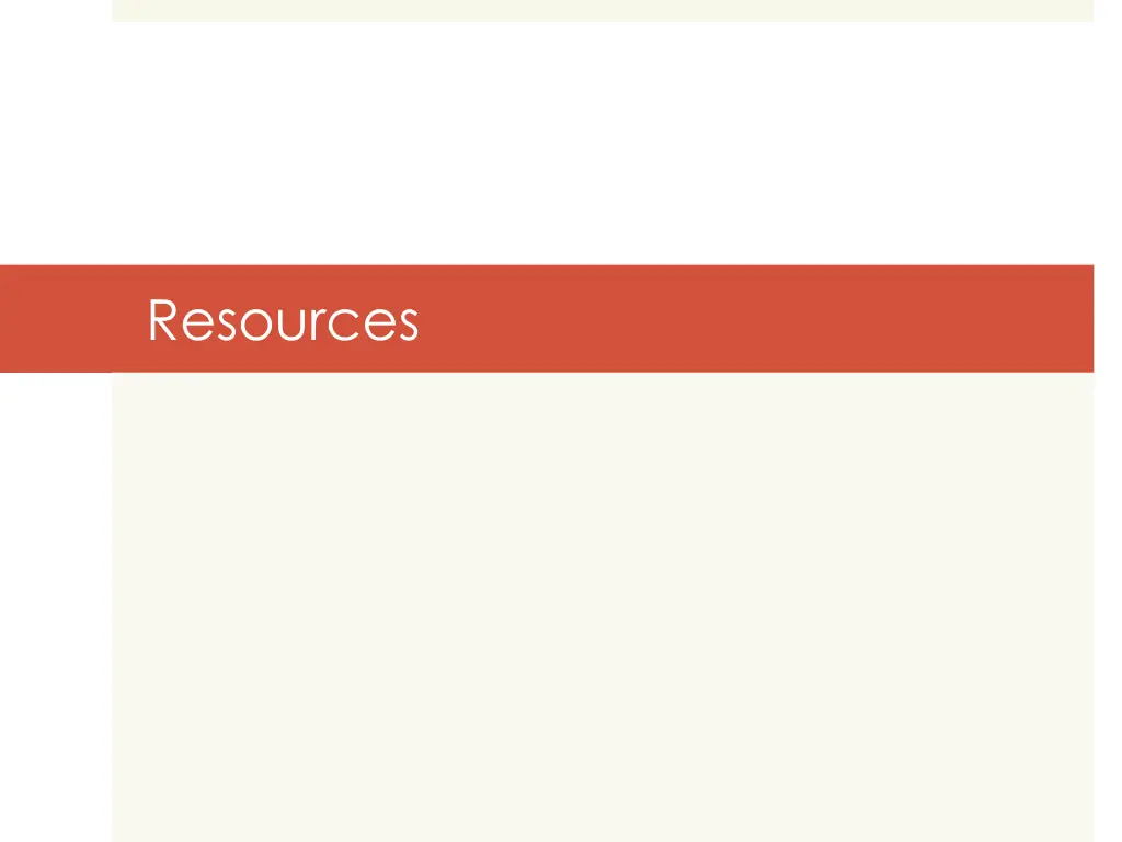 resources