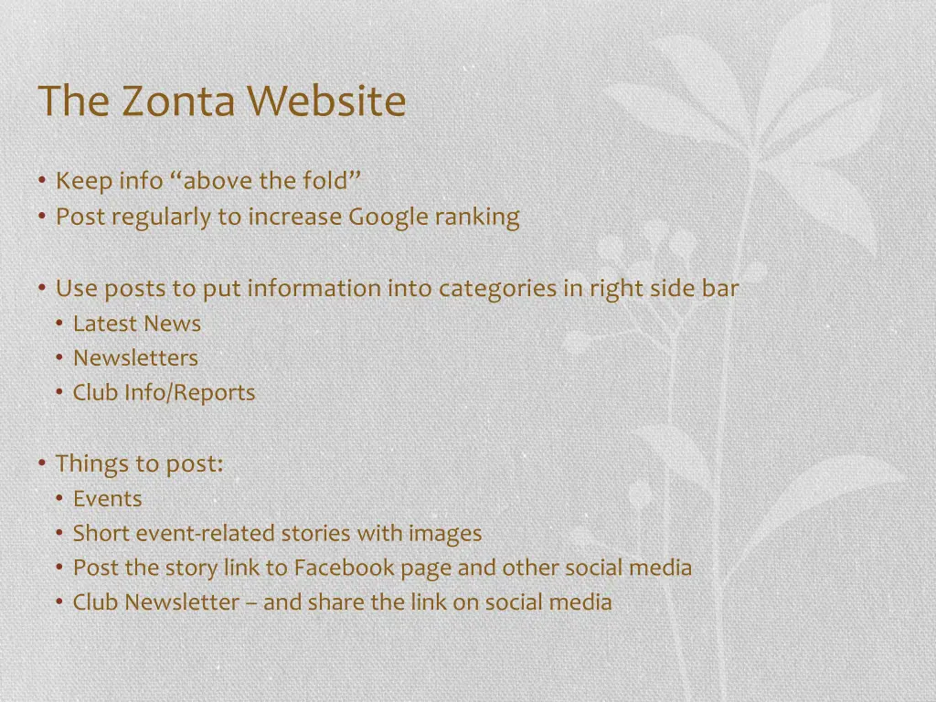 the zonta website