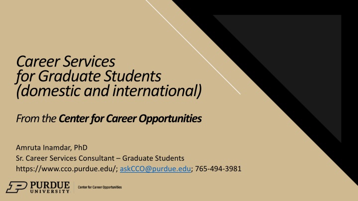 career services for graduate students domestic