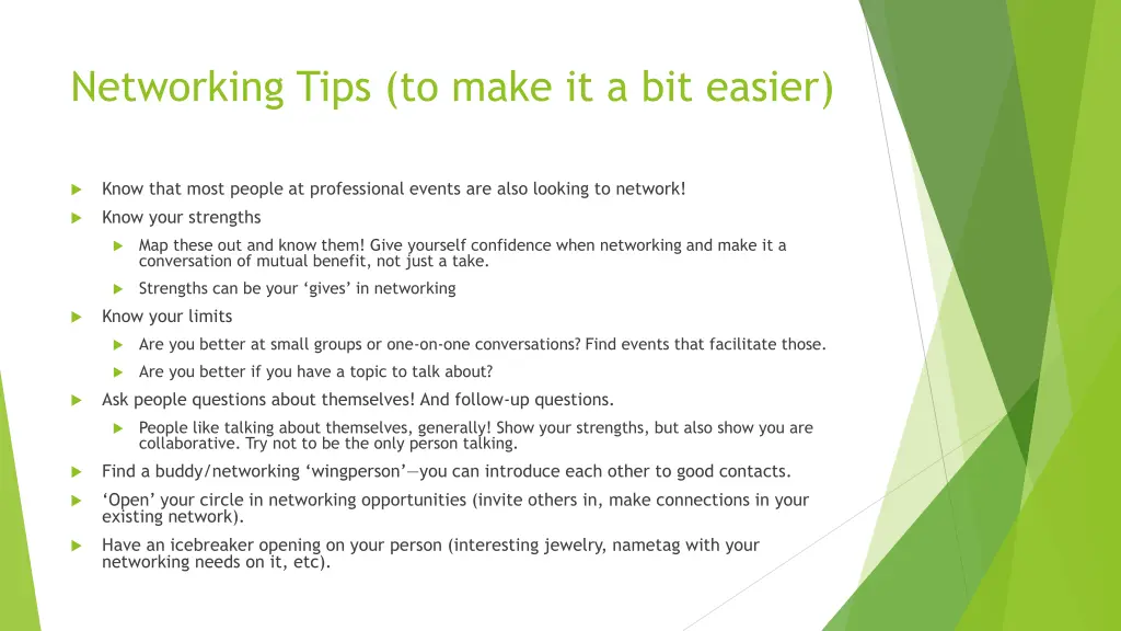 networking tips to make it a bit easier