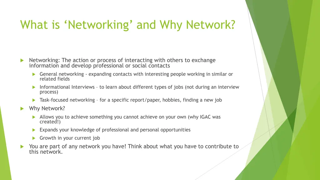 what is networking and why network