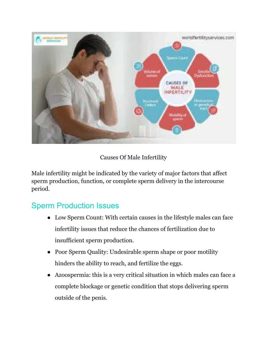 causes of male infertility