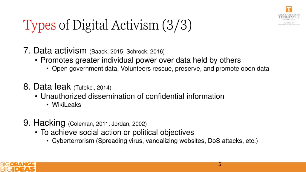types of digital activism 3 3
