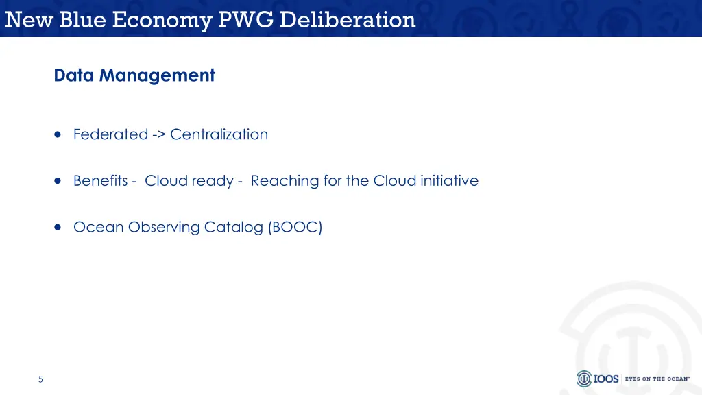new blue economy pwg deliberation 3