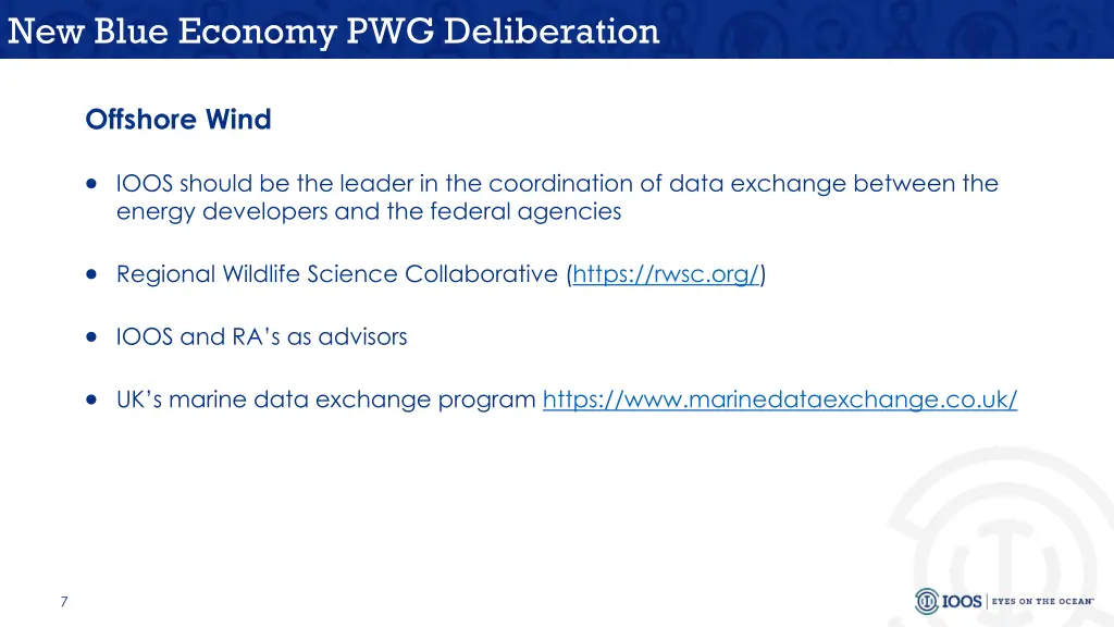 new blue economy pwg deliberation 5