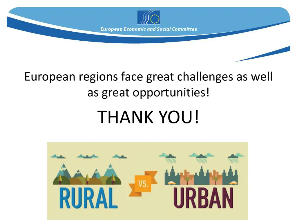 european regions face great challenges as well