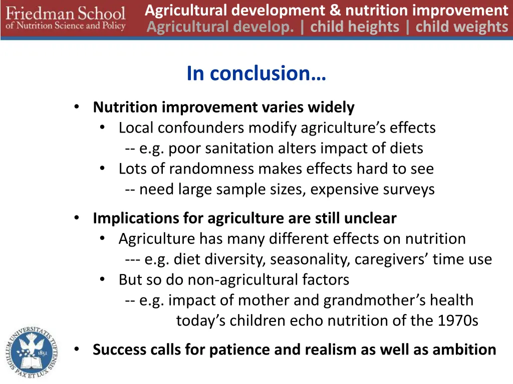 agricultural development nutrition improvement 13