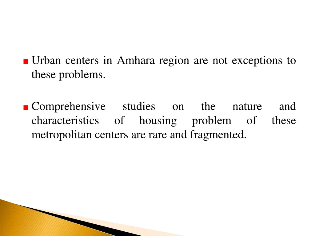 urban centers in amhara region are not exceptions